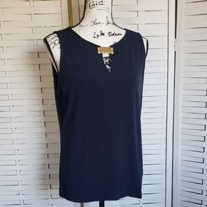 Michael Kors Blue Tank Top Size L New